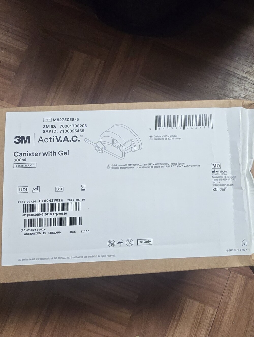 3M ActiV.A.C. Canister with Gel - White Box